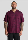 NEW Burgundy Basque Relaxed Fit Shirt
