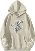 Rose Floral Graphic Hoodie for Men